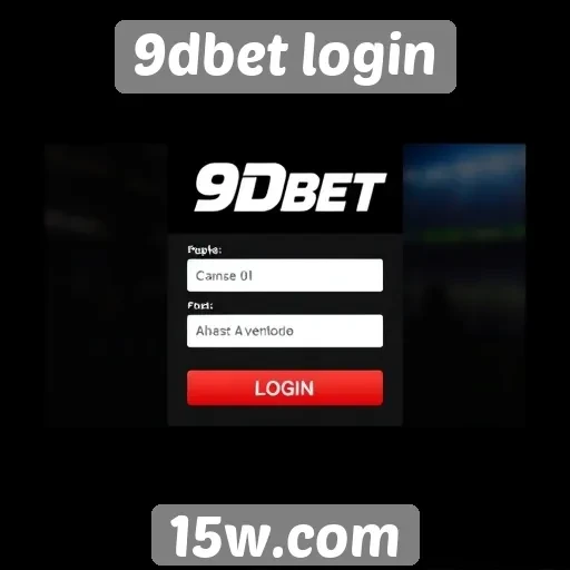 Análise da interface do site 9dbet login